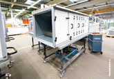 Фото одного из блоков вентиляционной системы NOVA Klimageräte в производственном цеху