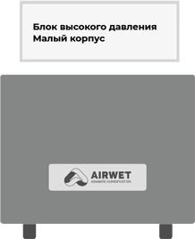 Блок высокого давления форсуночного увлажнителя AirWet: малый корпус