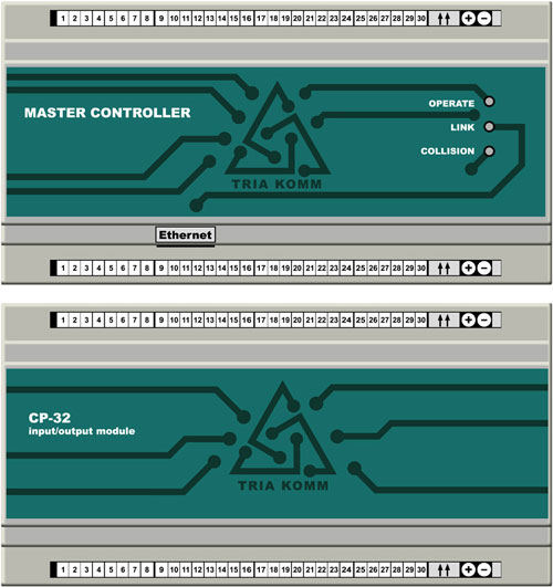 Главный контроллер управления Master Controller и контроллер ввода-вывода данных CP-32