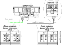 Схематичное изображение системы автоматики Buderus Logomatic 4321 из проекта котельной