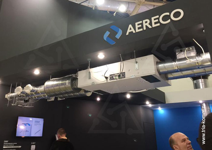 Система вентиляции Aereco с рекуперацией тепла и адаптивным контролем расхода воздуха