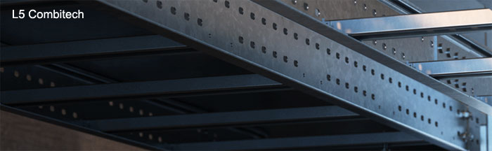 Система металлических кабельных лотков лестничного типа для прокладки тяжелых кабельных трасс DKC “L5 Combitech”
