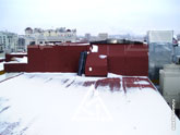 Система вентиляции Swegon на крыше пентхауса зимой