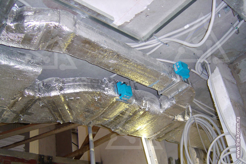 Фото клапанов управления расходом воздуха в системе вентиляции пентхауса