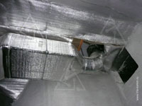 Фото воздуховодов в подпотолочном пространстве вентиляционной камеры