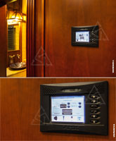 Интерфейс управления климатом и температурой в помещении на панели управления AMX