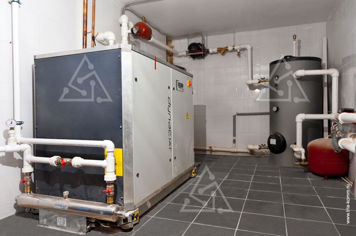 Фото системы подготовки холодной воды для системы кондиционирования воздуха