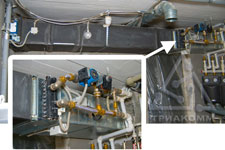 Система приточной вентиляции с водяным калорифером и смесительной группой