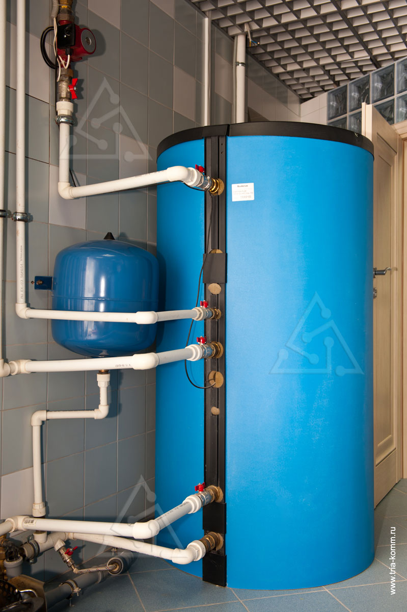 Фото напольного водонагревателя Buderus Logalux SU системы горячего водоснабжения