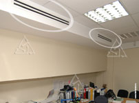 Фото воздухораспределителей приточного воздуха в офисе