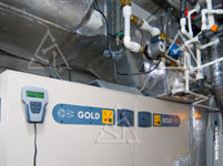 Вентиляционная установка Swegon Gold, воздуховоды и обвязка калорифера